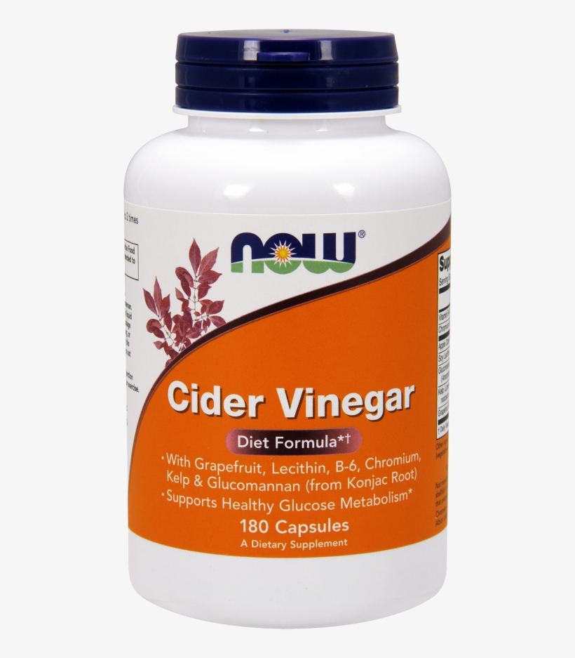 Cider Vinegar Capsules - Now Foods, Cider Vinegar, 180 Capsules, transparent png #5777132