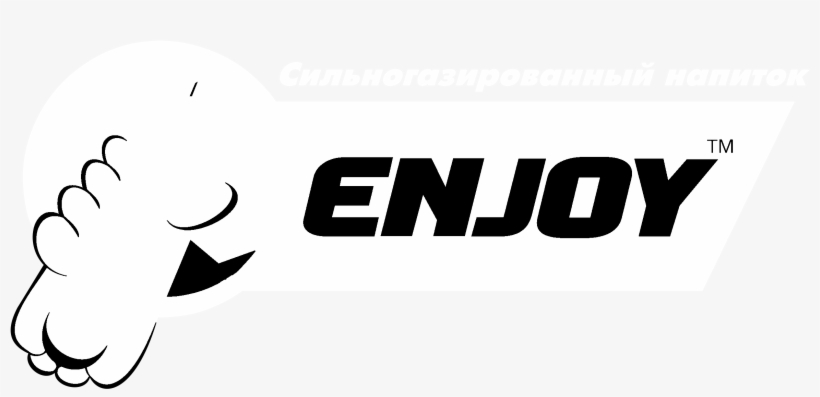 Enjoy Logo Black And White - Enjoy, transparent png #5777532