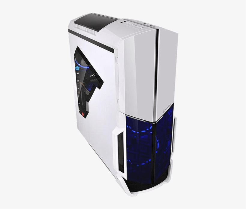 Thermaltake Versa N21 Snow W/ Window Atx White/black - Thermaltake Versa N21 Snow Spcc Mid Tower Gaming Computer, transparent png #5777595