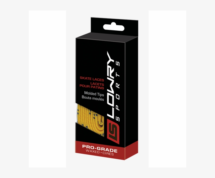 Lowry Sports Waxed Hockey Skate Laces - Box, transparent png #5780119