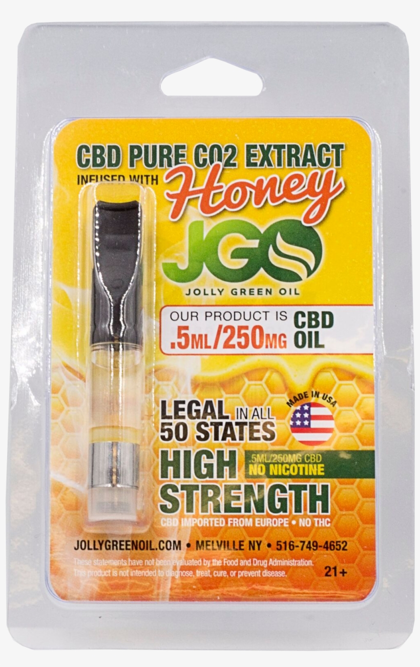 Jolly Green Oil Honey Infused Cartridge - Jolly Green Oil Vapes, transparent png #5781976