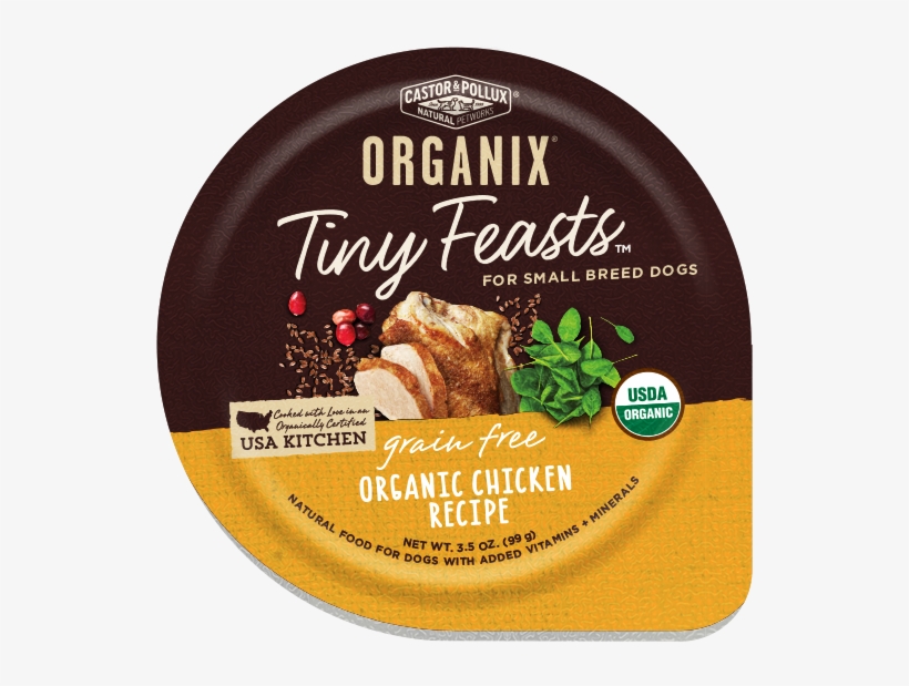 Castor And Pollux Organix Tiny Feasts Grain Free Organic - Castor And Pollux Organix Tiny Feasts Grain Free Small, transparent png #5782045