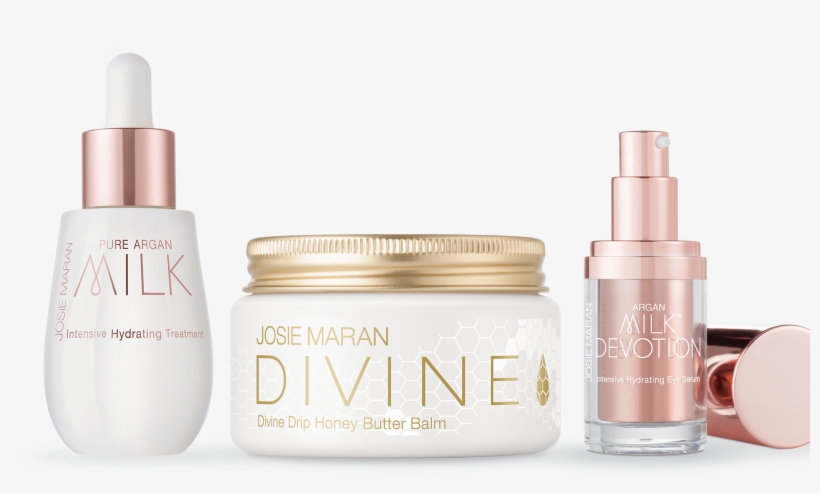 Argan Body And Skincare Set - Josie Maran Cosmetics - Pure Argan Milk Treatment -, transparent png #5782251