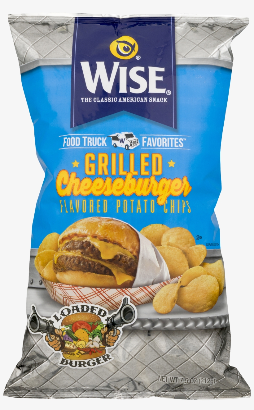 Wise Cheeseburger Potato Chips, transparent png #5782435