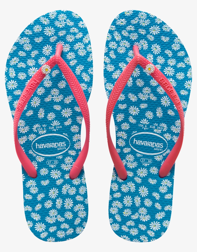 Havaianas Capri Blue Slim Sunny - Havaianas Slim Womens Sandals, transparent png #5783294