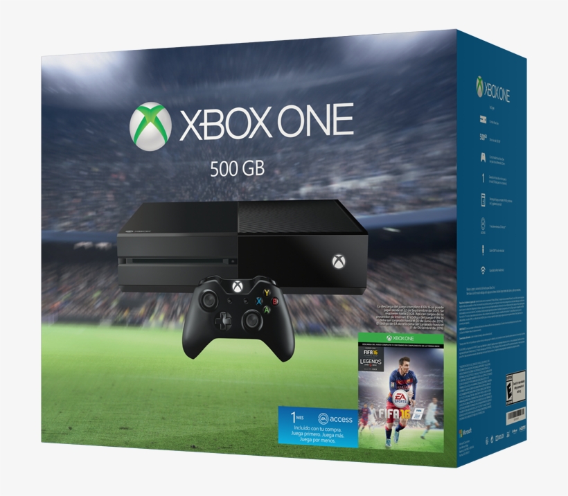 Xbox One 500gb 1 Control Videojuego Fifa 16 - Xbox One 500gb Fifa 16, transparent png #5783410