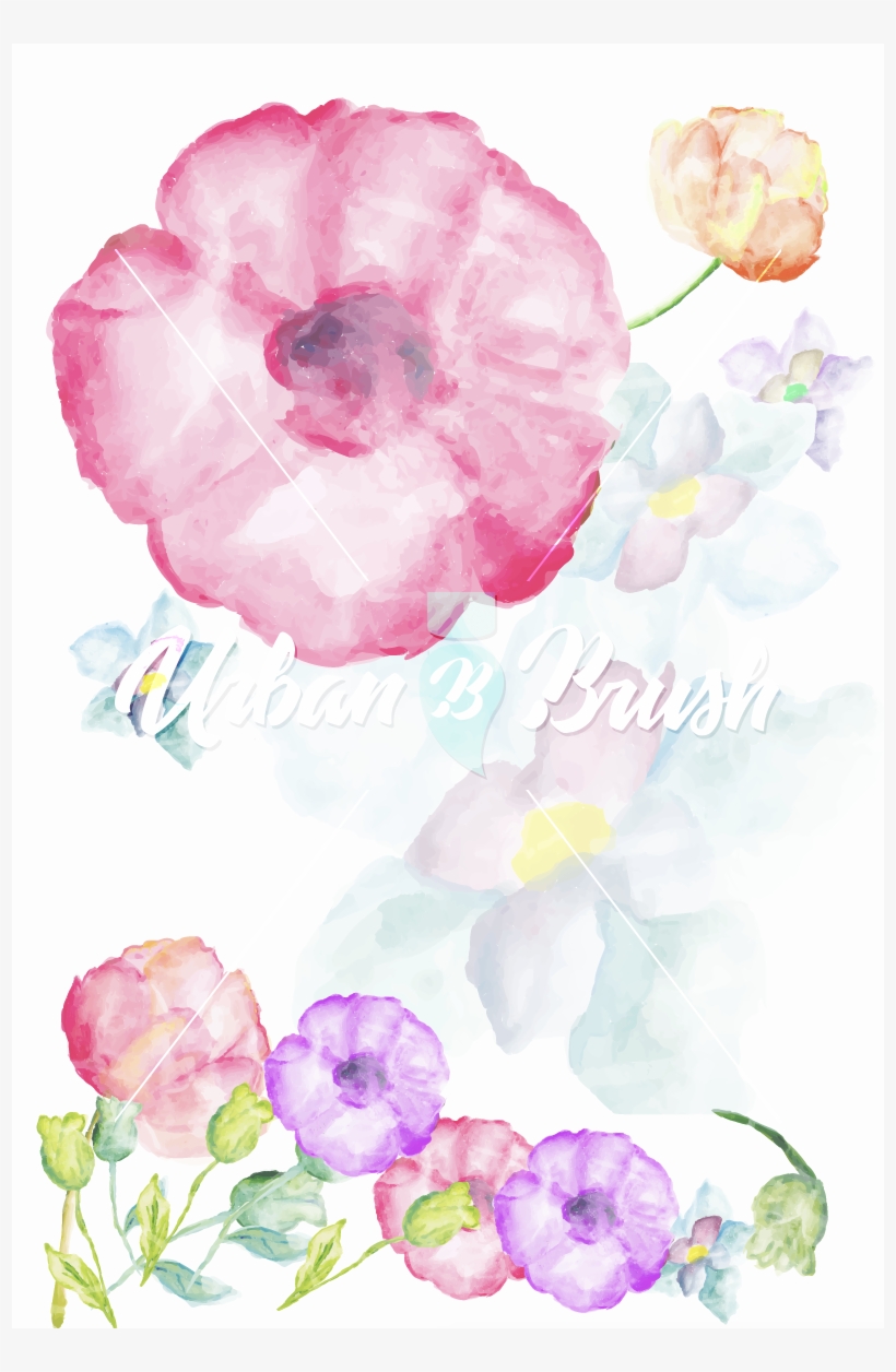 먹물꽃 일러스트 Flower Illustration - Password Logbook: A Premium Journal An Internet Address, transparent png #5783528