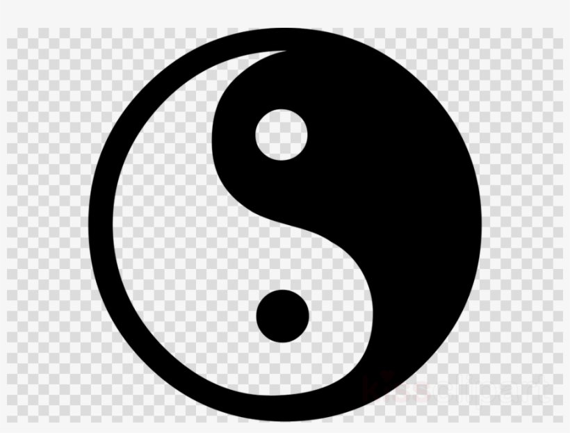 Yin Yang Sticker Clipart Sticker Decal Yin And Yang - Black Snooker Ball, transparent png #5784376