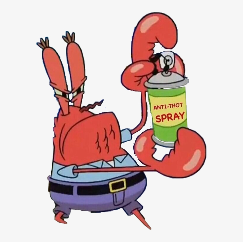 Report Abuse - Spongebob Anti Thot Spray, transparent png #5784721
