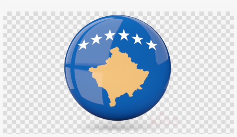 Kosovo Flag Clipart Flag Of Kosovo - Christmas Ornament Transparent Background, transparent png #5784844