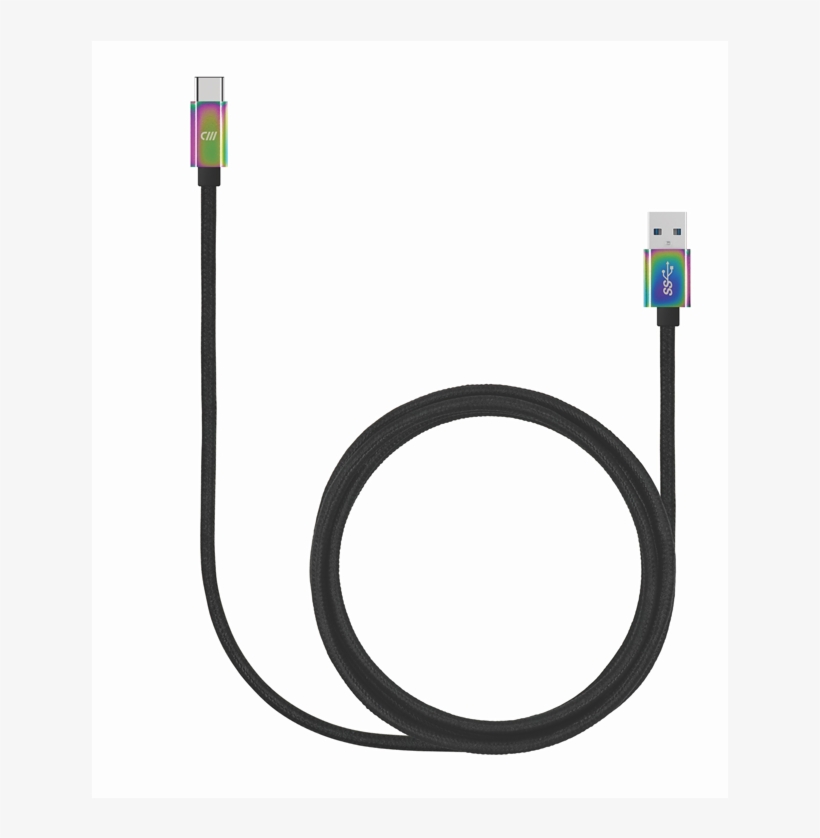 6 Foot Snake Braid Usb C Cable, transparent png #5785248