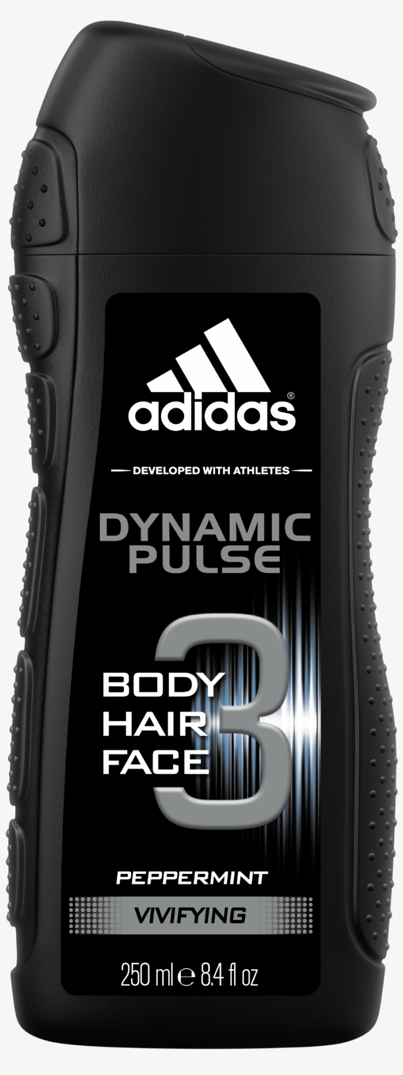 Dynamic Pulse 3in1 Body, Hair And Face Shower Gel For - Adidas Dynamic Pulse Shower Gel, transparent png #5786171