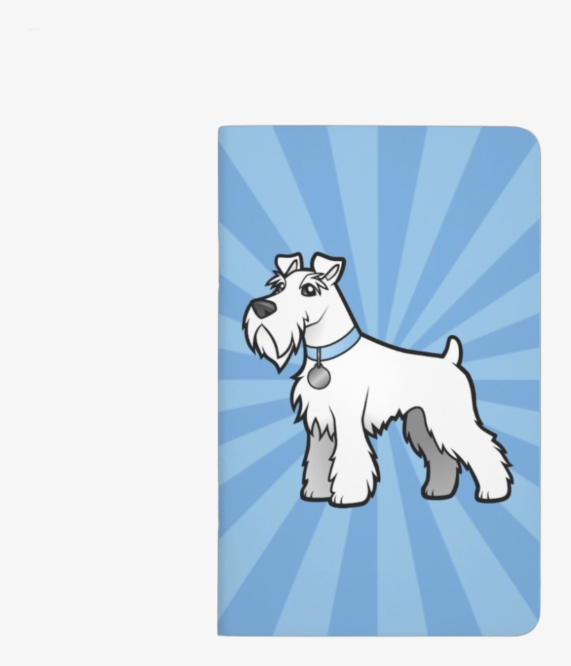 Cartoon White Schnauzer Journal - Schnauzer, transparent png #5787083