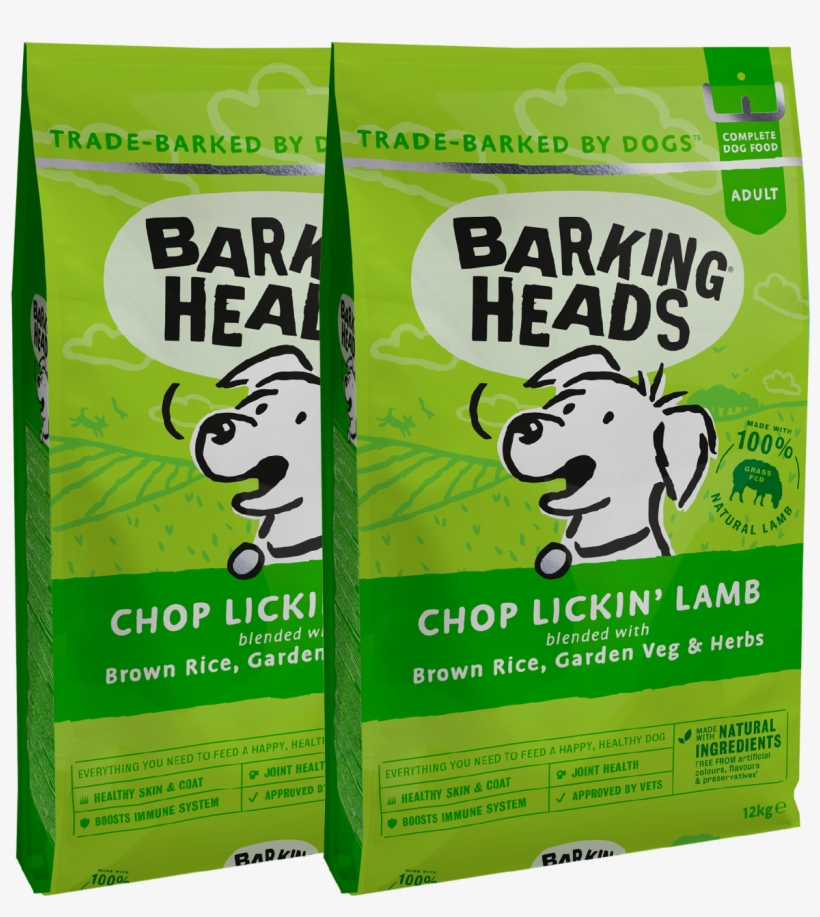 Chop Lickin' Lamb Dry Multi Buy - Barking Heads Dog Adult Bad Hair Day 12kg, transparent png #5787683