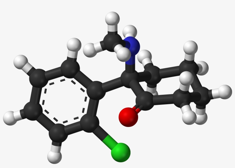 R Ketamine 3d Balls - Molecule, transparent png #5787893
