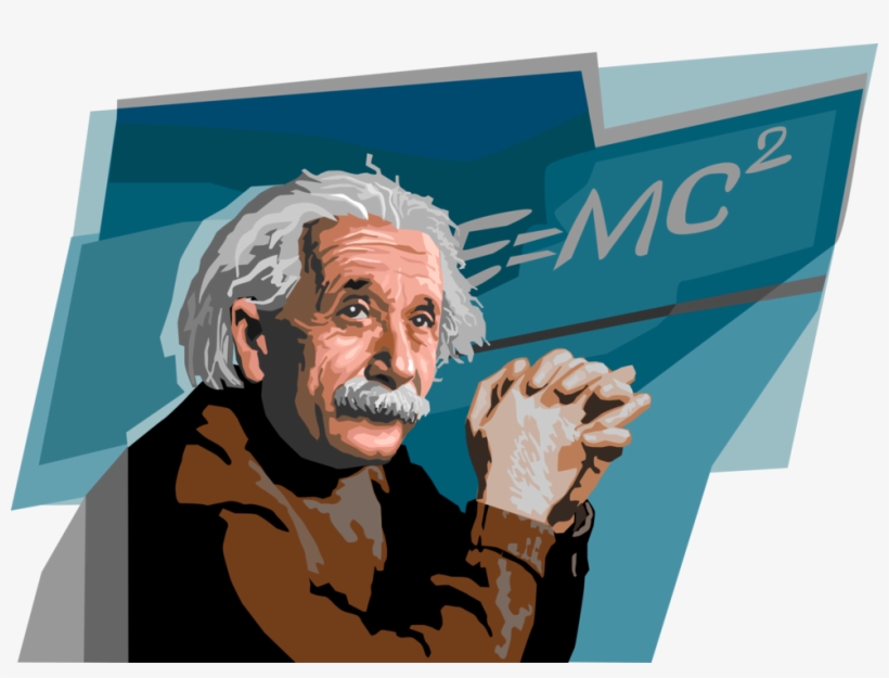 Vector Illustration Of Albert Einstein, German Theoretical - Albert Einstein, transparent png #5788038