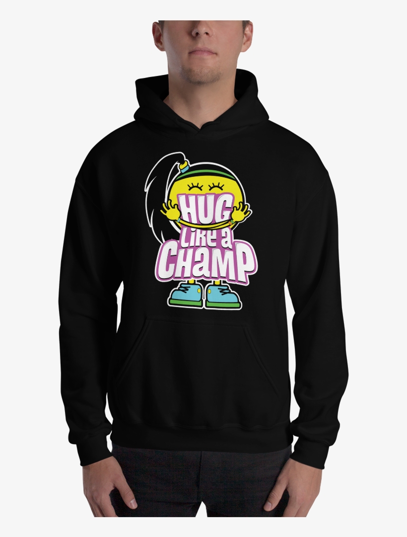 Bayley "hug Like A Champ" Hooded Sweatshirt - Sweatshirt, transparent png #5788086
