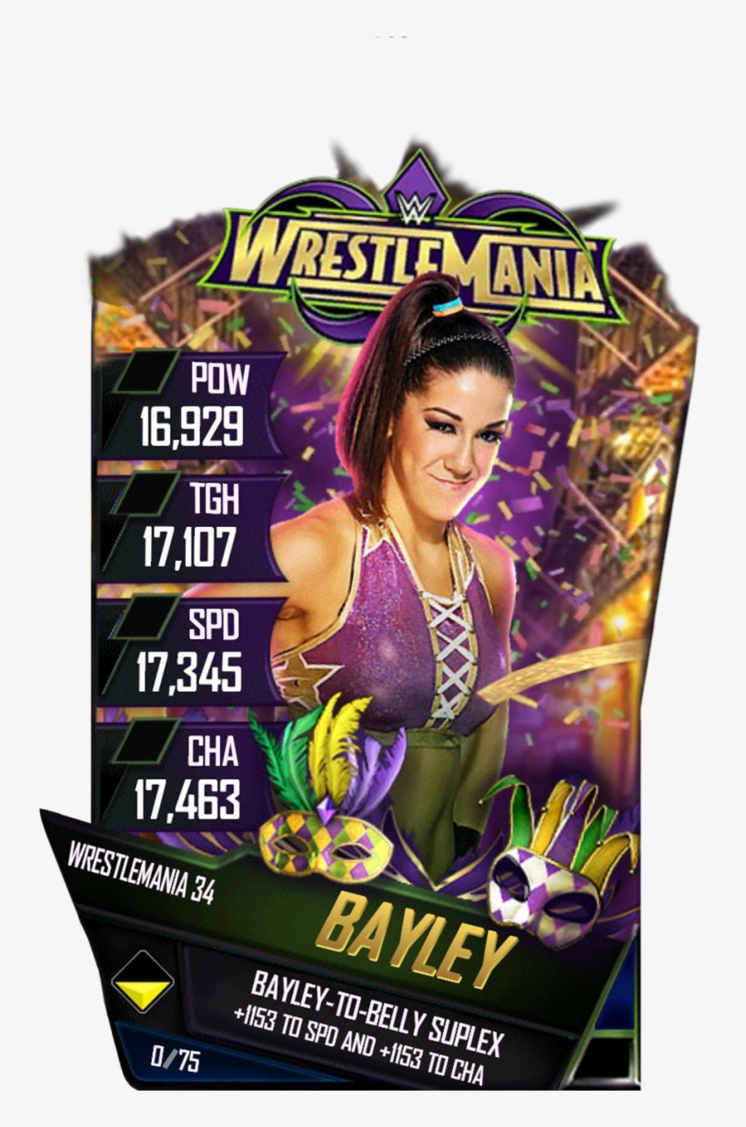 Bayley S4 19 Wrestlemania34 - Wwe Wrestlemania Xxvii (2011), transparent png #5788140