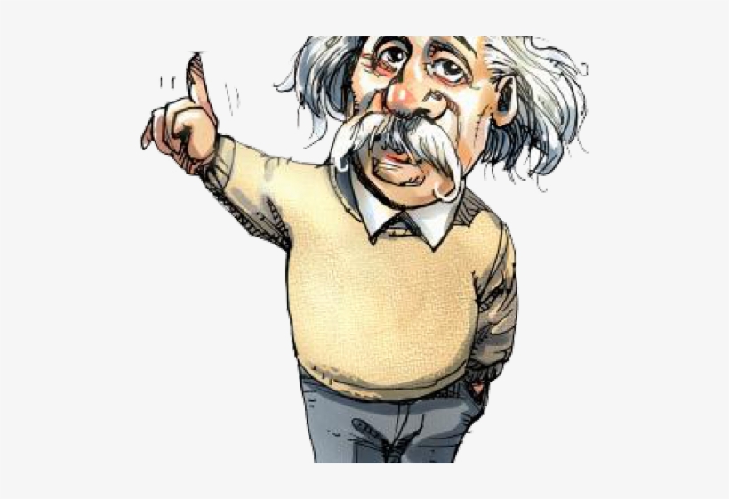 Albert Einstein Caricatura Png, transparent png #5788672