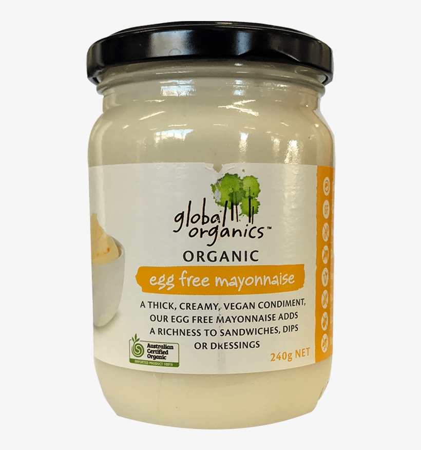 Global Organics Egg Free Mayonnaise - Global Organics Organic Minestrone Soup 400g, transparent png #5789063