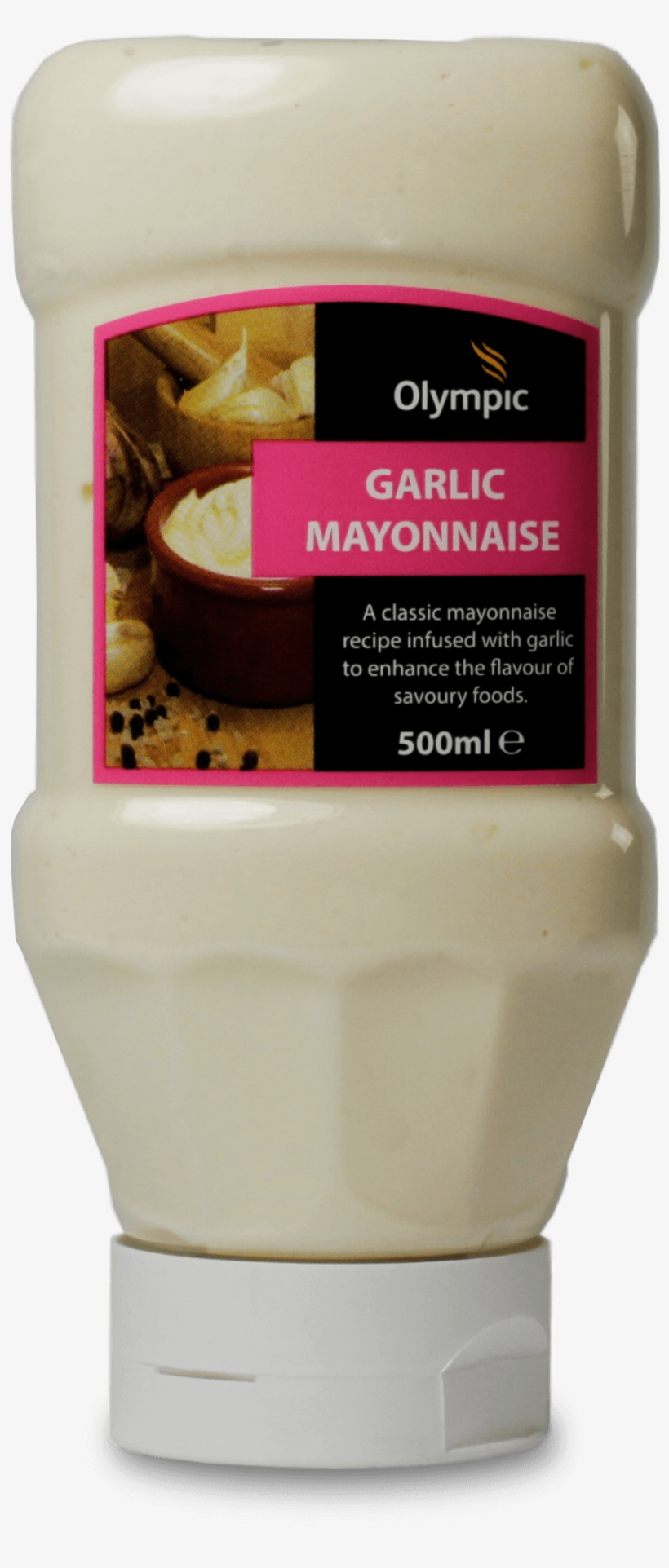 Olympic Garlic Mayonnaise 500ml Bottle - Mayonnaise, transparent png #5789797