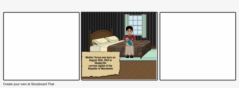 First Story Mother Teresa - Cartoon, transparent png #5789867