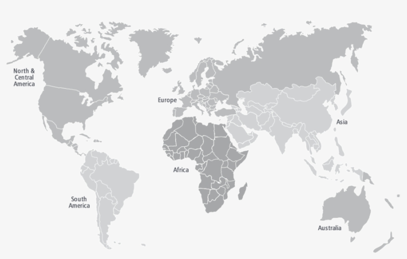 Bauer Sales Partner Worldwide - Simple World Map Svg, transparent png #5790281