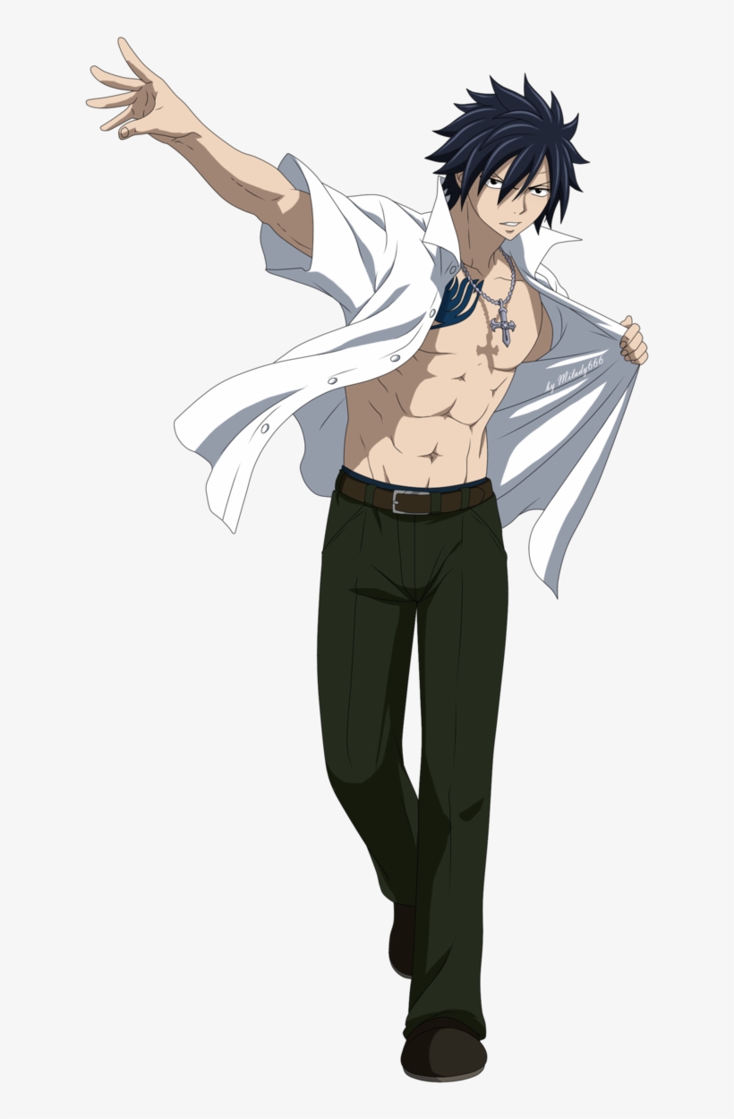 Im 19, I Belong To The Guild Known As Fairy Tail - Fairy Tail Gray Shirtless, transparent png #5790821