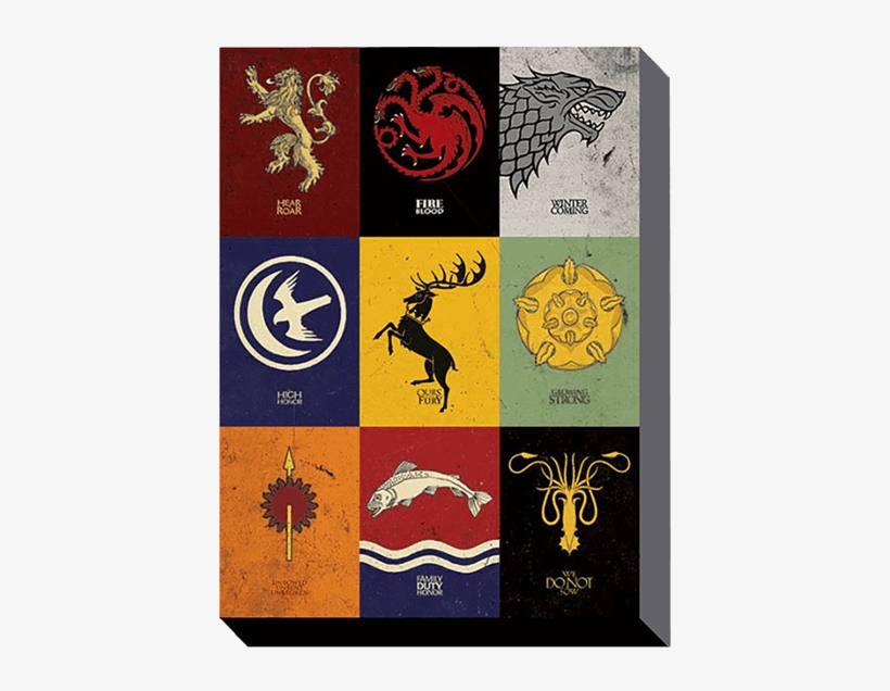Game Of Thrones Framed Maxi Poster, transparent png #5791503