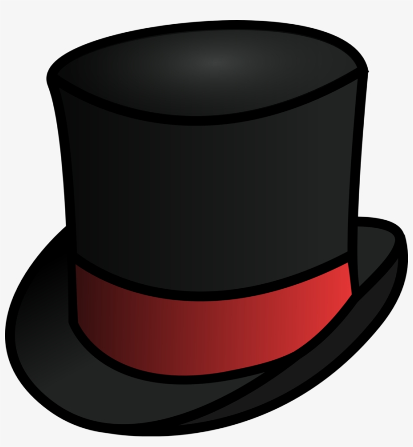 Upside Down Top Hat Clipart - Top Hat Cartoon Clipart, transparent png #5792569