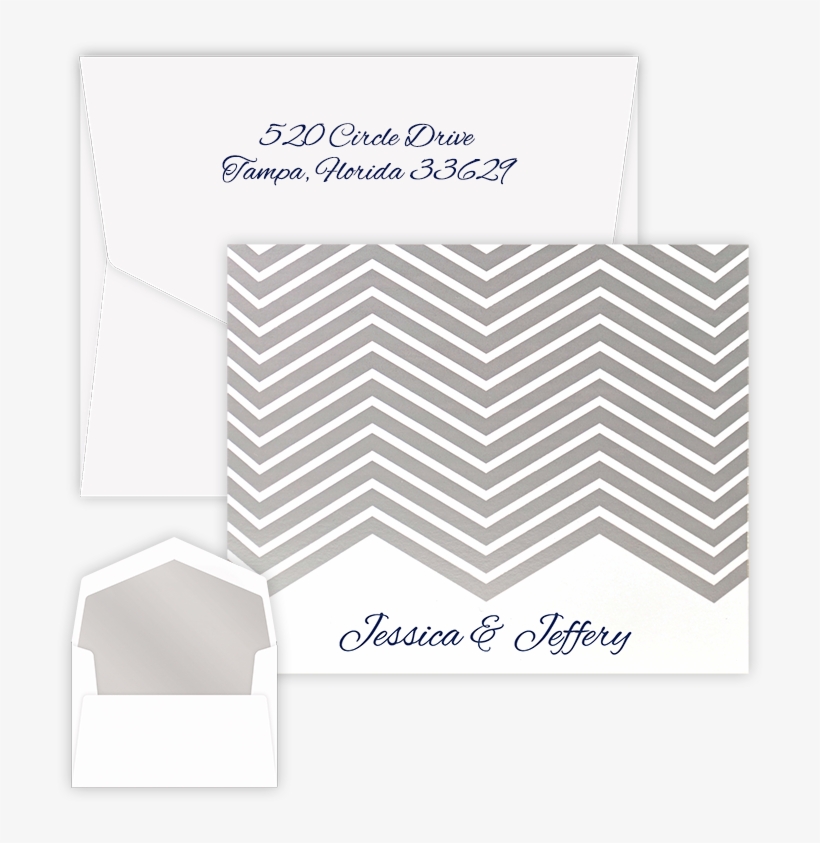 Foil-pressed Stationery From Giftsin24 - Montauk Triple Thick Folded Note Cards, transparent png #5793442