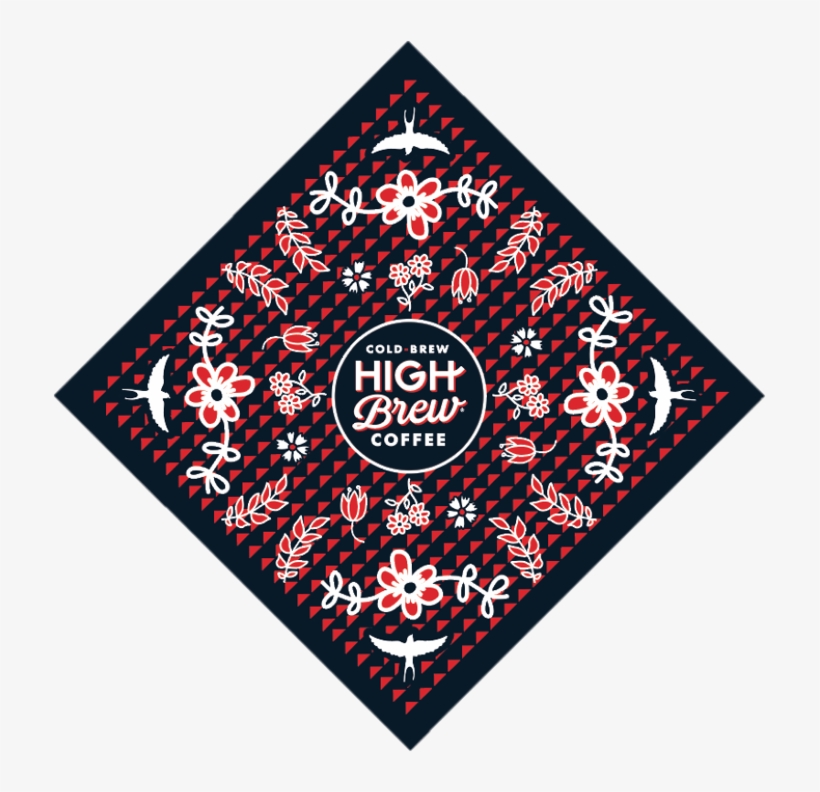 Bandana - Painted Flowers On Grad Cap, transparent png #5793831