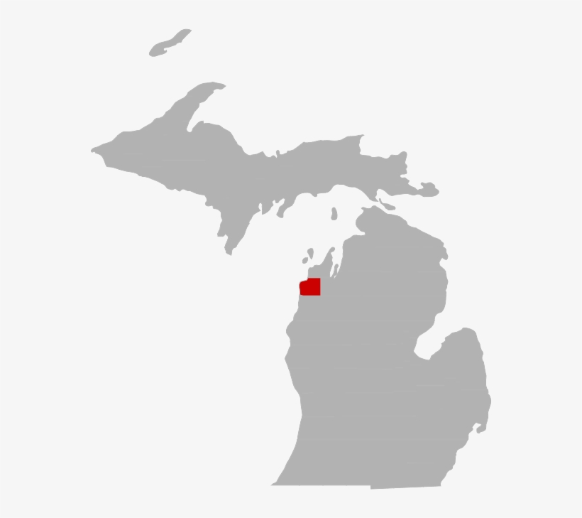 Stevens Lake Is Located In Benzie County, Michigan - Michigan Voting Districts 2016, transparent png #5794816