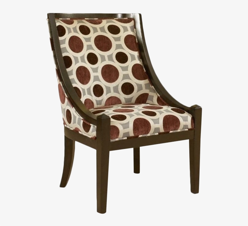 Powell Accent Swayback Chair In Black And Gray, transparent png #5795605