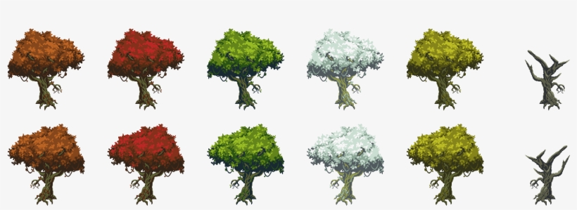 Large Tree Variations - Gambel Oak, transparent png #5795852