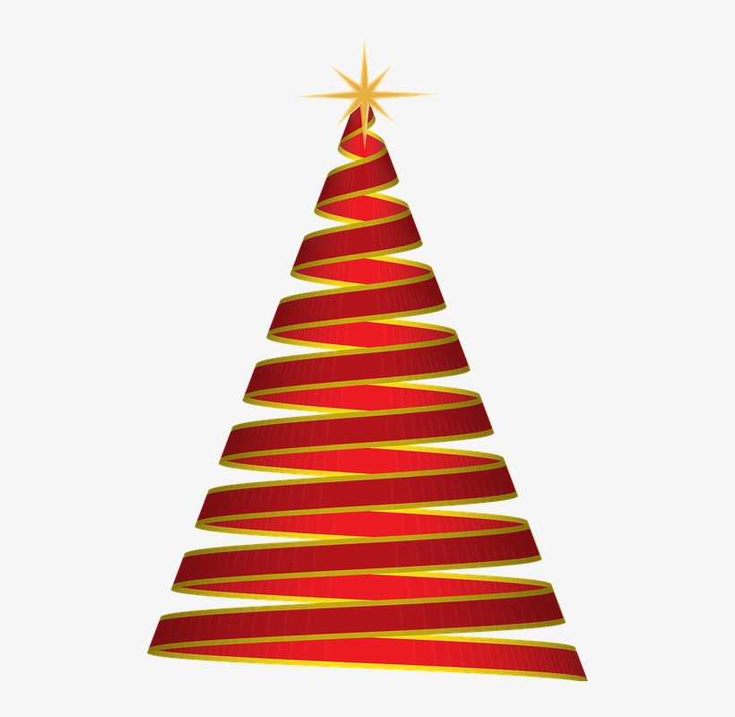 Christmas Tree Png - Christmas Ribbon Tree Png, transparent png #5795953