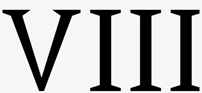 Roman Numeral Eight, transparent png #5796339