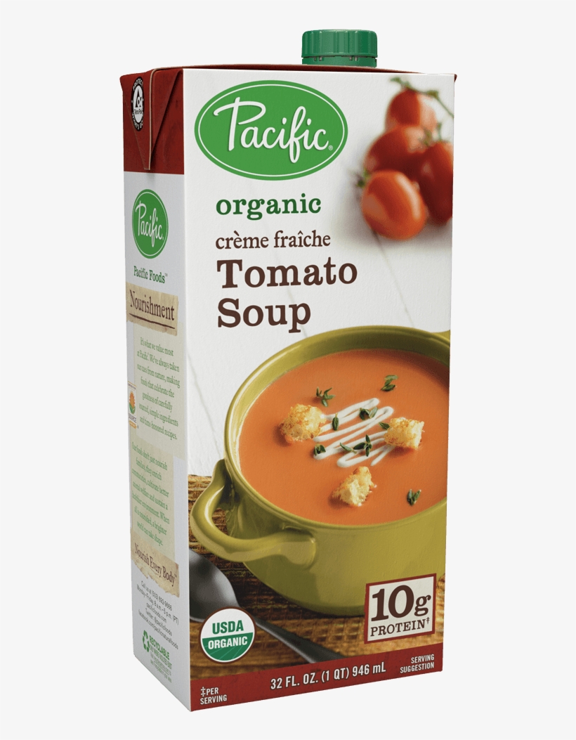Pacific Foods Organic Crème Fraiche Creamy Tomato Soup,, transparent png #5798571