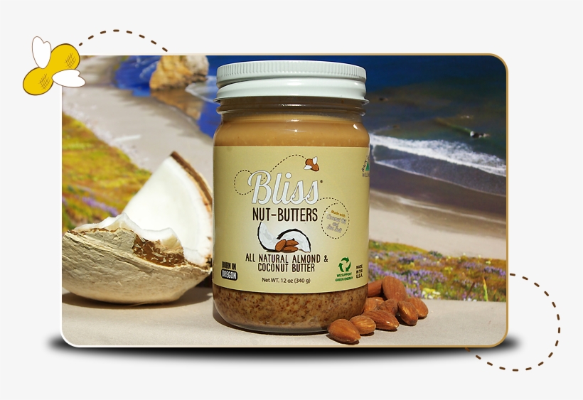Experience A Jar Of Bliss This January - Coconut Almond Butter With Sea Salt By Bliss Nut Butter, transparent png #5798797