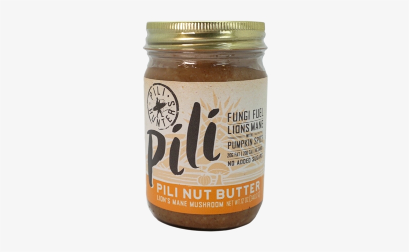 Buy Lion's Mane Fungi Fuel With Pumpkin Spice Eat Pili - Pili Hunters Lions Mane Pili Nut Butter, transparent png #5798999