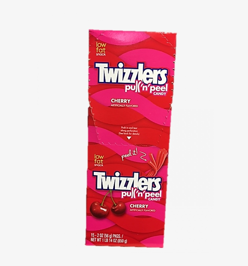 Twizzlers Cherry Pull N Peel 2 Oz Buy It At - Strawberry Twizzlers Licorice, Individually Wrapped,, transparent png #5799185