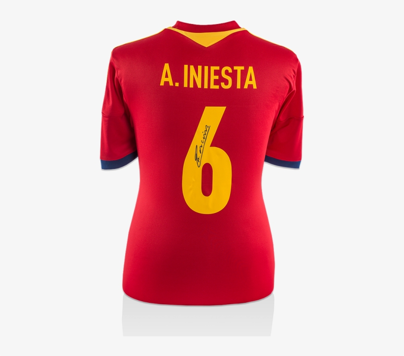 Spain Home Jersey 2013 Iniesta, transparent png #5799333