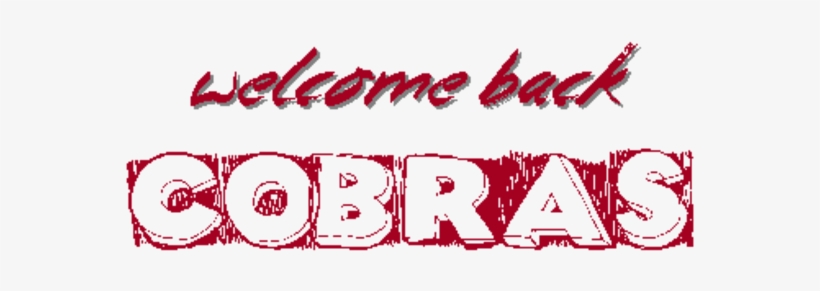 Welcome Back Cobras - Carmine, transparent png #580043