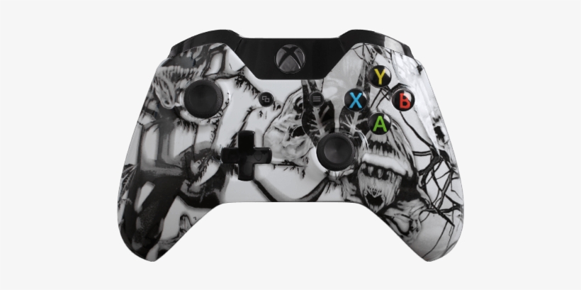 Evil Controllers Custom Xbox One Controller - White, transparent png #580234