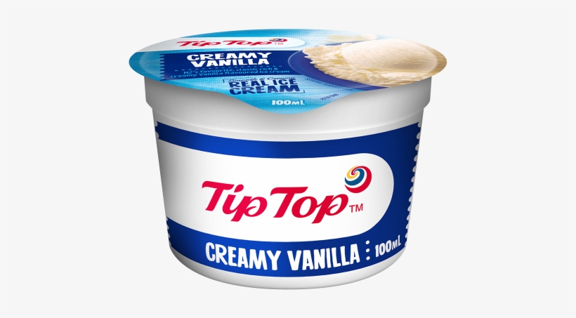 Tip Top Vanilla Tub - Ice Cream Tip Top, transparent png #580520