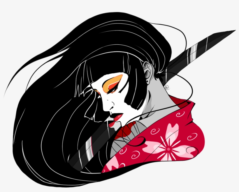 Clip Art Stock Design Samurai Woman By Jangloo On Deviantart - Samurai Tattoo Design Png, transparent png #580569