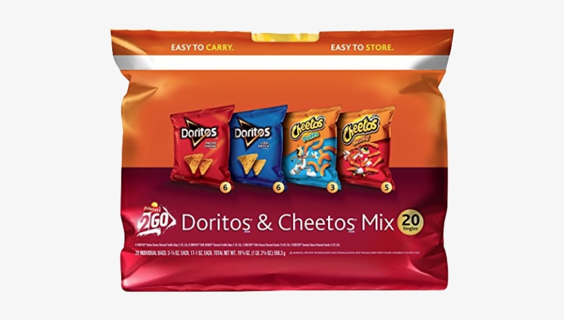 Doritos And Cheetos Mix Variety Pack - 20 Count Frito Lay Variety Sack, Classic Mix, 20 Oz, transparent png #580716