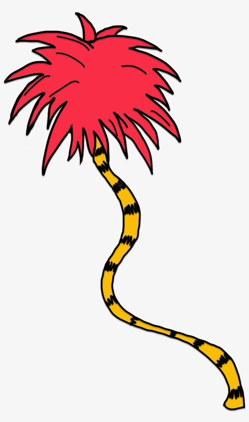 Png Black And White Lorax Trees Clipart - Dr Seuss Transparent Background, transparent png #581303