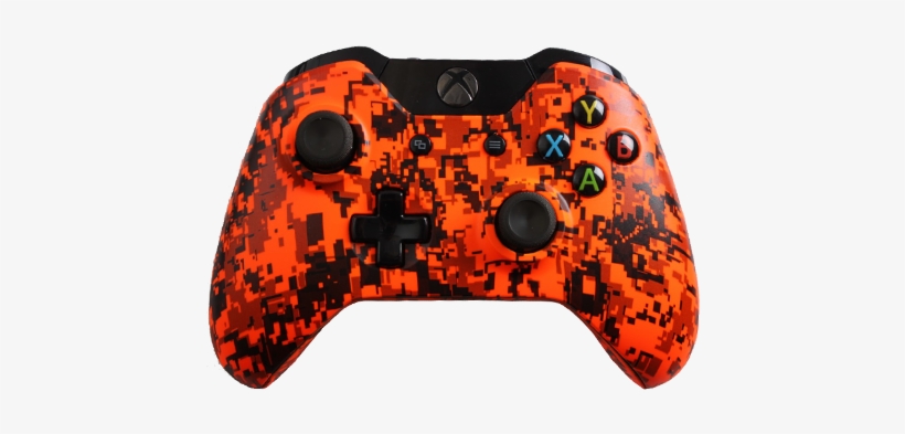 Orange Camo - Cool Xbox One Controllers Orange, transparent png #581395