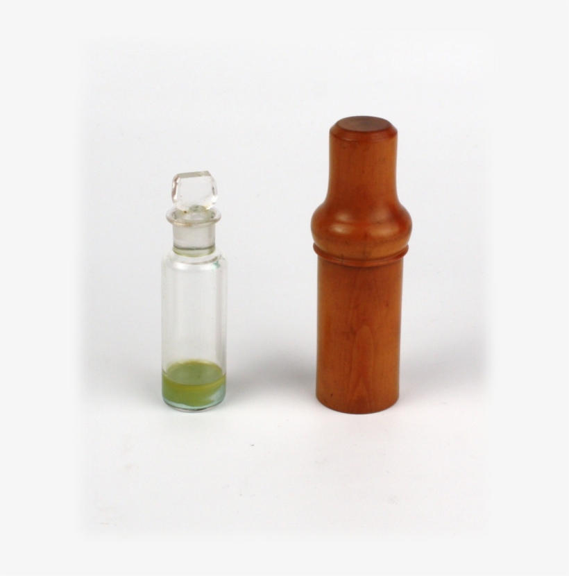 Glass Medicine Vial In Boxwood Travel Case, transparent png #582155